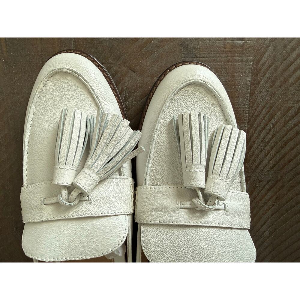 NEW Vionic Reagan Loafer Mule Slide Women's Shoes Sz 7.5 White Preppy Tassel - Picture 3 of 11